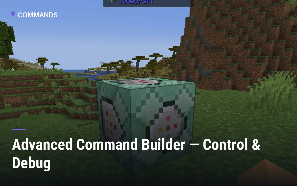 Advanced Command Builder — Control & Debug