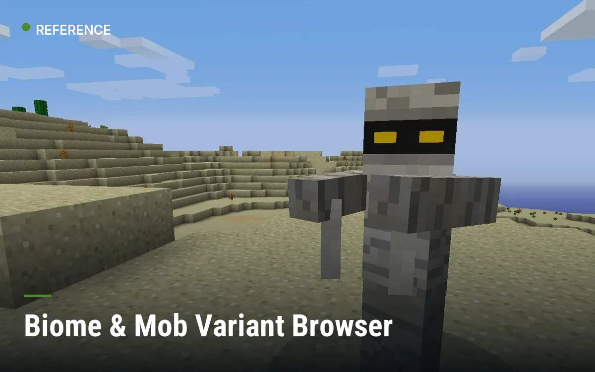 Biome & Mob Variant Browser