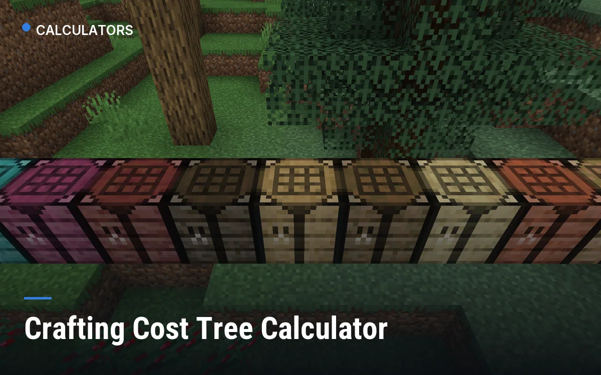 Crafting Cost Tree Calculator