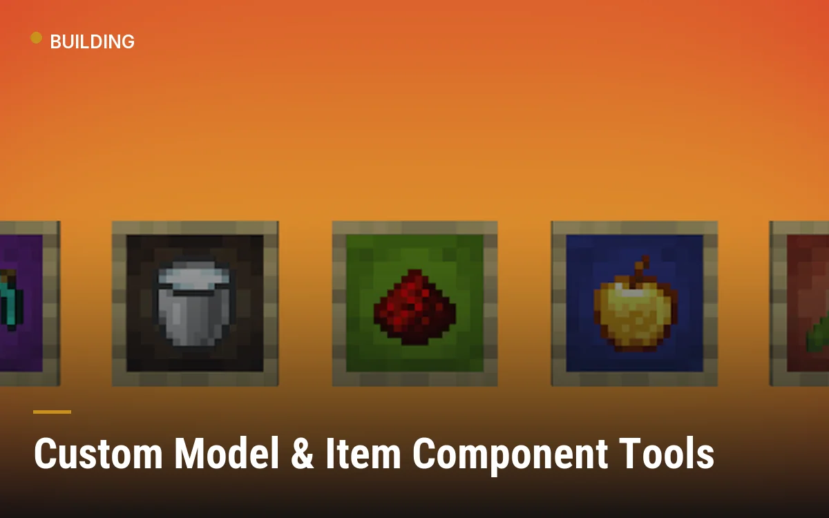 Custom Model & Item Component Tools
