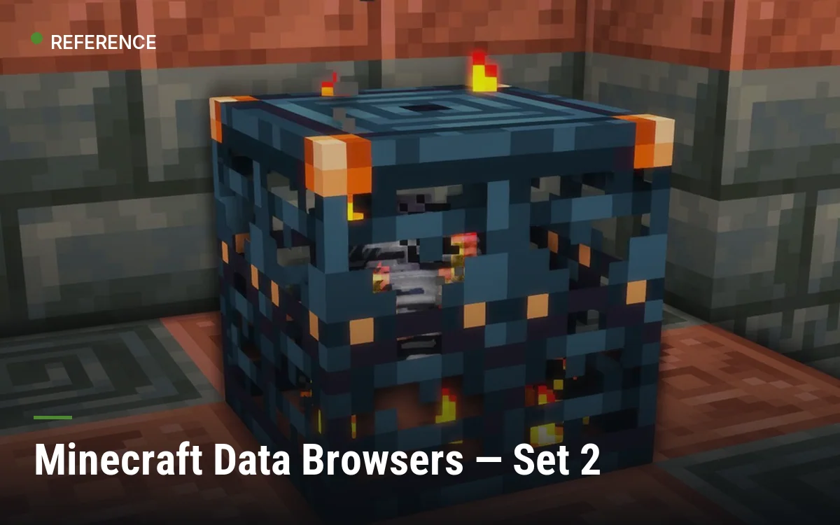 Minecraft Data Browsers — Set 2