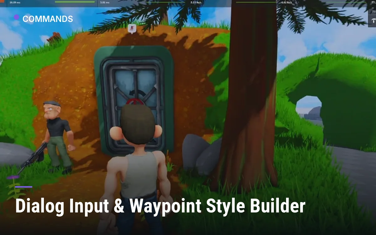 Dialog Input & Waypoint Style Builder