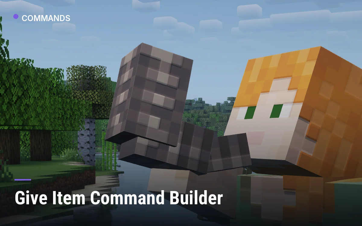 Give Item Command Builder
