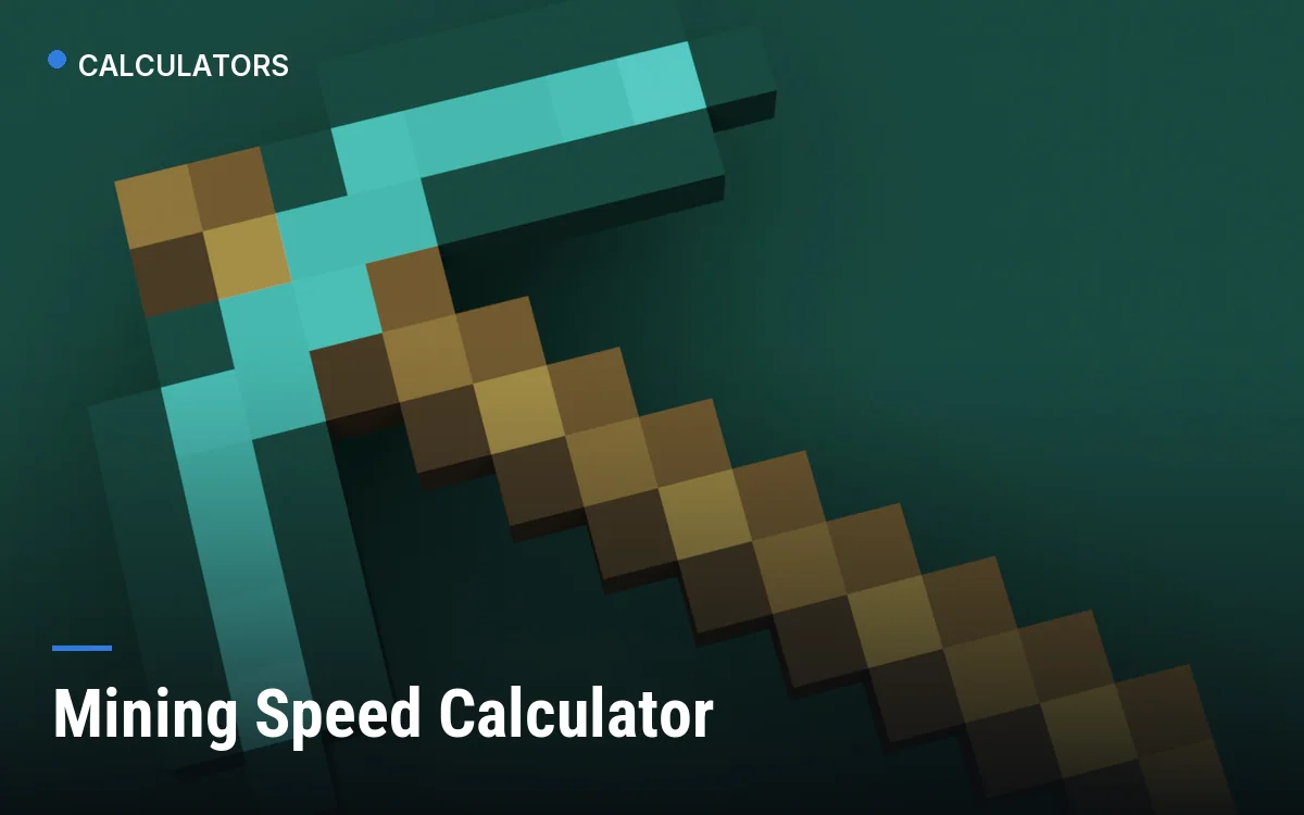 Mining Speed Calculator