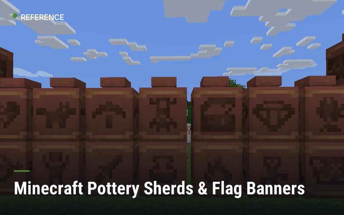 Minecraft Pottery Sherds & Flag Banners